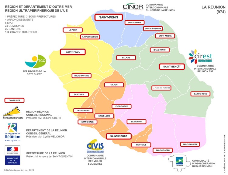 villes où investir sur l'ile de la reunion